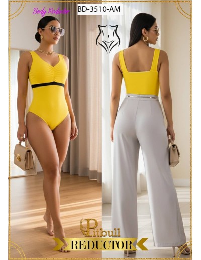 Body Reductor Pitbull - Cintura Perfecta Escote V BD3510 2