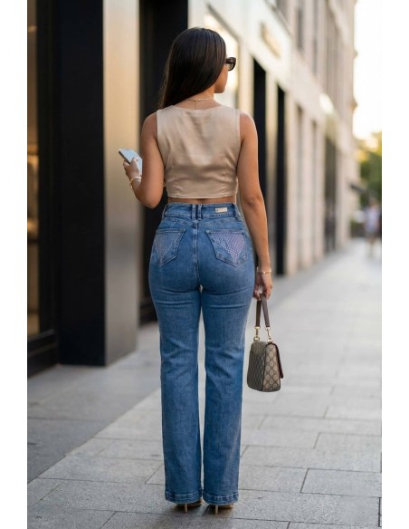 Pitbull Jeans - Jean Bota Campana Desgastado - PC7731